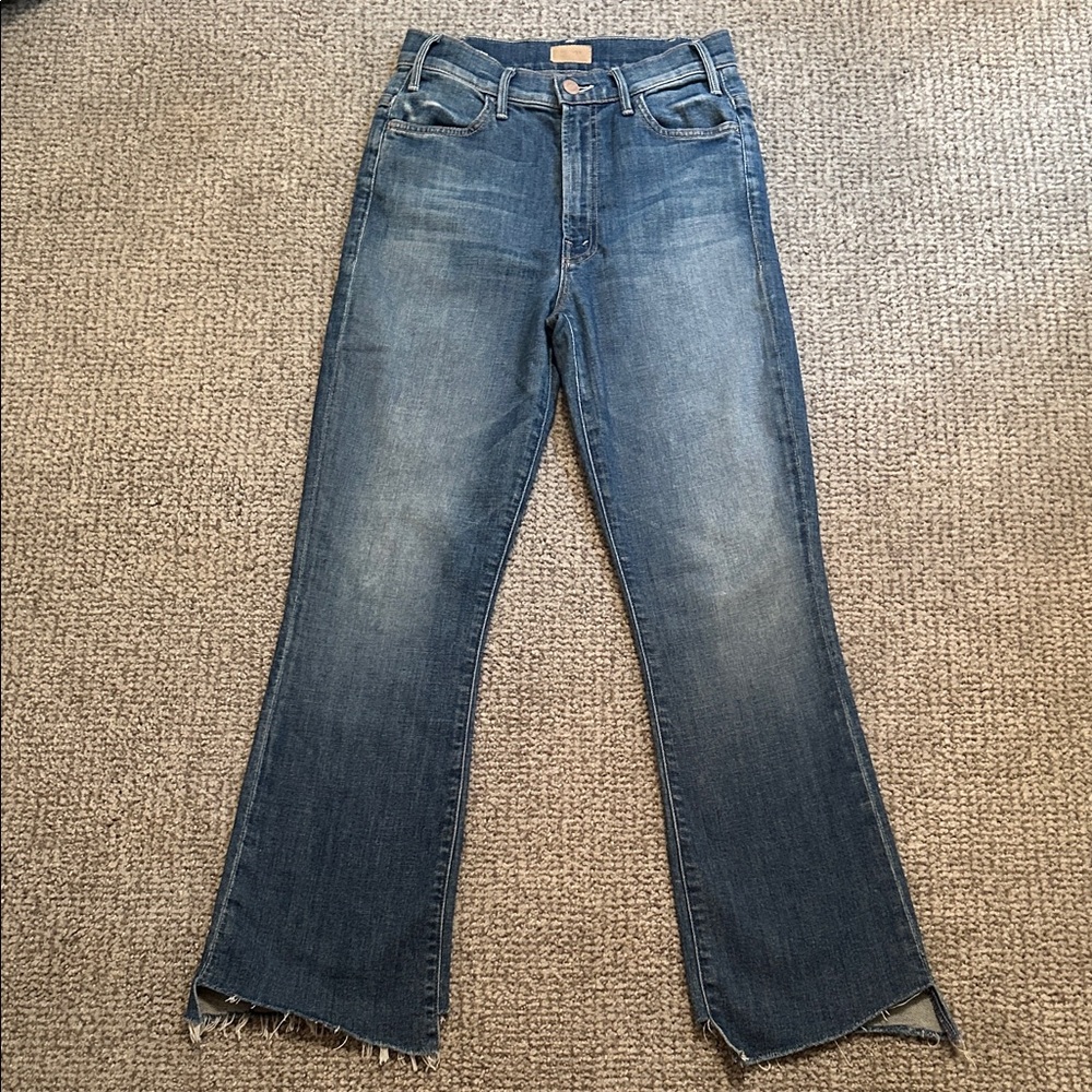 Mother Jeans. 
Stylish Blue Flare Jeans for Women
